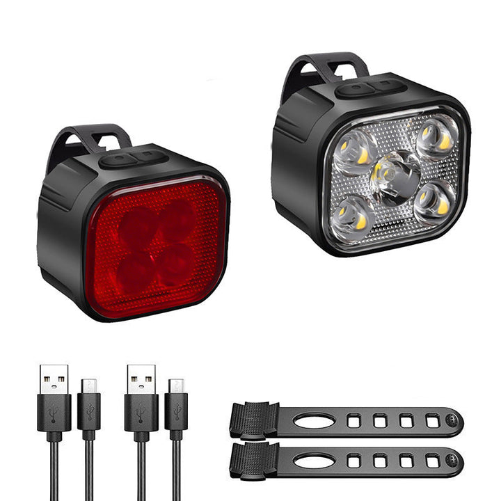 Rechargeable Bike Light Set – Front & Rear LED Lights (USB-C Charging)