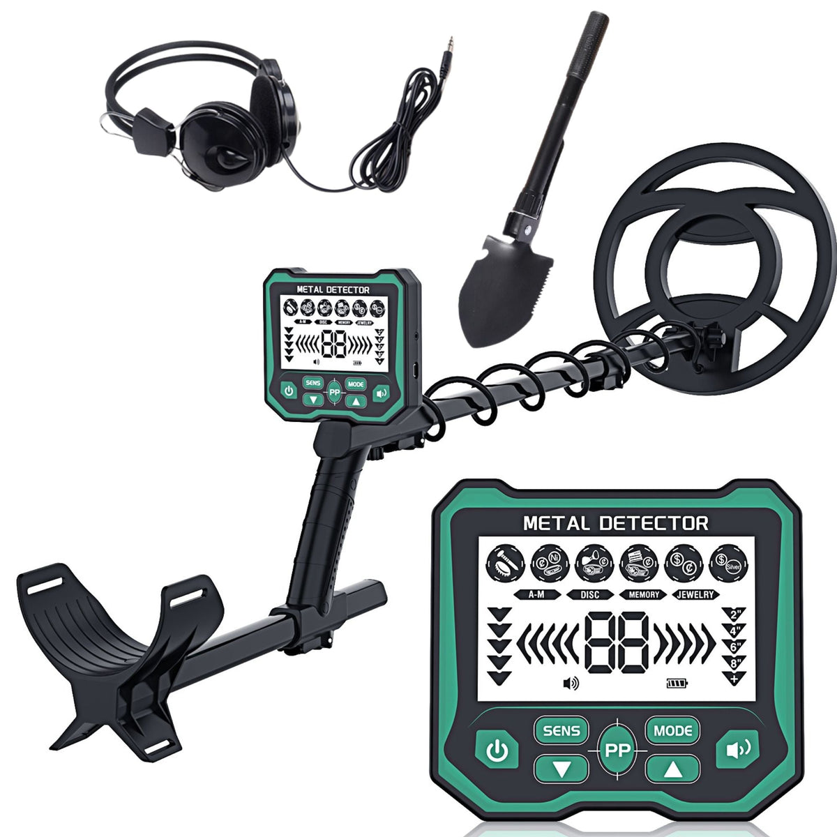 Premium Goldwhisper Metal Detector – Waterproof Search Coil & LCD Display KTX923